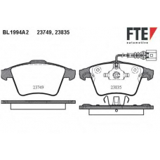 BL1994A2 FTE Комплект тормозных колодок, дисковый тормоз