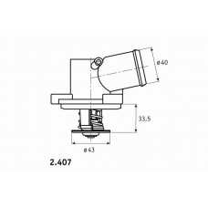 2.407.87 BEHR Термостат, охлаждающая жидкость