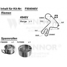 F914593V FLENNOR Комплект ремня грм