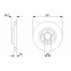 0 986 479 300 BOSCH Тормозной диск