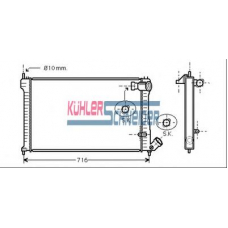 0703501 KUHLER SCHNEIDER Радиатор, охлаждение двигател