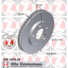 430.1479.20 ZIMMERMANN Тормозной диск