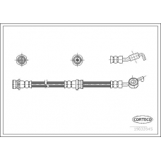 19033545 CORTECO Тормозной шланг