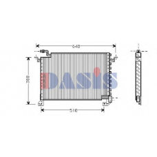 112170N AKS DASIS Конденсатор, кондиционер