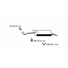 645126 ERNST Глушитель выхлопных газов конечный