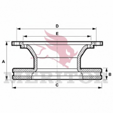 MBR5061 MERITOR Тормозной диск