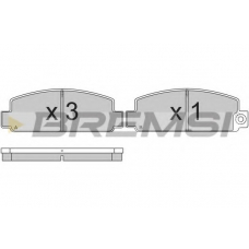 BP2183 BREMSI Комплект тормозных колодок, дисковый тормоз