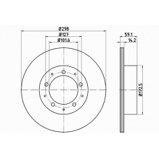 55305PRO PAGID Тормозной диск