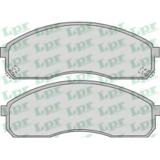05P1072 LPR Комплект тормозных колодок, дисковый тормоз