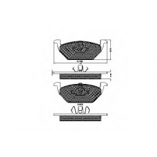 32392 SPIDAN Комплект тормозных колодок, дисковый тормоз