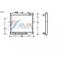 KA2023 AVA Радиатор, охлаждение двигателя