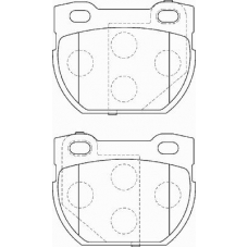 FD7317A NECTO Комплект тормозных колодок, дисковый тормоз