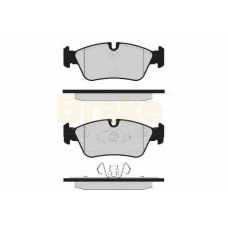 PA1663 BRAKE ENGINEERING Комплект тормозных колодок, дисковый тормоз