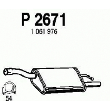 P2671 FENNO Глушитель выхлопных газов конечный