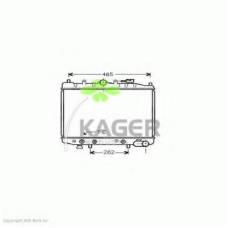 31-1402 KAGER Радиатор, охлаждение двигателя