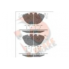 RB1972 R BRAKE Комплект тормозных колодок, дисковый тормоз