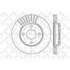 6020-2549V-SX STELLOX Тормозной диск