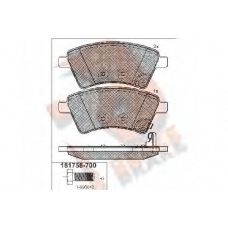 RB1758-700 R BRAKE Комплект тормозных колодок, дисковый тормоз