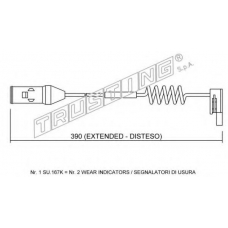 SU.167K TRUSTING Сигнализатор, износ тормозных колодок