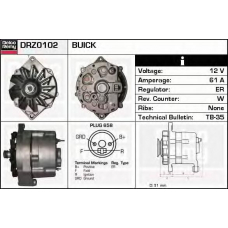 DRZ0102 DELCO REMY Генератор