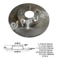 IBT-1296 IPS Parts Тормозной диск