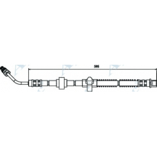 HOS3574 APEC Тормозной шланг