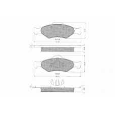 7.540 PEX Комплект тормозных колодок, дисковый тормоз