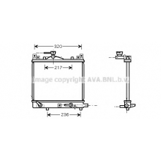 SZA2058 AVA Радиатор, охлаждение двигателя