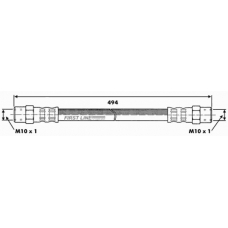 FBH6382 FIRST LINE Тормозной шланг