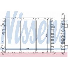 60045 NISSENS Радиатор, охлаждение двигателя