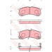 GDB7176 TRW Комплект тормозных колодок, дисковый тормоз