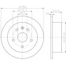 8DD 355 110-681 HELLA PAGID Тормозной диск