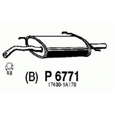 P6771 FENNO Глушитель выхлопных газов конечный