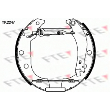 TK2247 FTE Комплект тормозных колодок