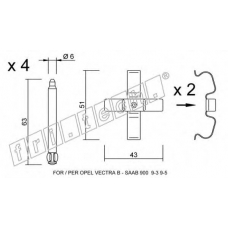 KIT.080 fri.tech. Комплектующие, колодки дискового тормоза