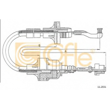 11.2551 COFLE Трос, управление сцеплением