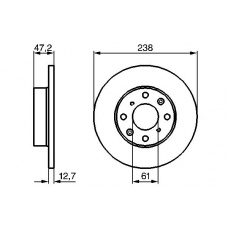 0 986 479 240 BOSCH Тормозной диск