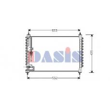 222030N AKS DASIS Конденсатор, кондиционер