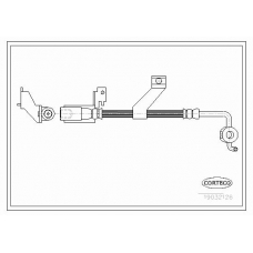 19032126 CORTECO Тормозной шланг