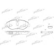 PBP1778 PATRON Комплект тормозных колодок, дисковый тормоз