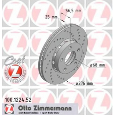 100.1224.52 ZIMMERMANN Тормозной диск