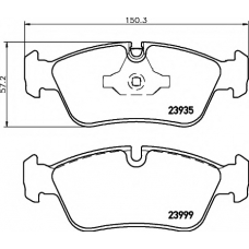 8DB 355 011-281 HELLA PAGID Комплект тормозных колодок, дисковый тормоз