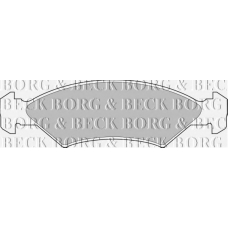 BBP1114 BORG & BECK Комплект тормозных колодок, дисковый тормоз