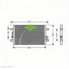 94-5150 KAGER Конденсатор, кондиционер