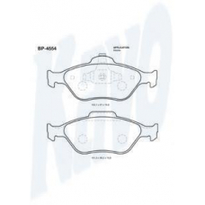 BP-4554 KAVO PARTS Комплект тормозных колодок, дисковый тормоз