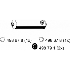 186025 ERNST Глушитель выхлопных газов конечный