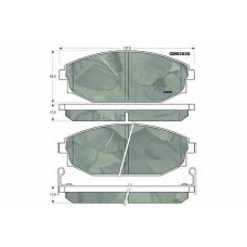 GDB3232 TRW Комплект тормозных колодок, дисковый тормоз