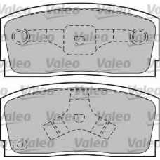 551732 VALEO Комплект тормозных колодок, дисковый тормоз