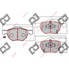 BP1774 DJ PARTS Комплект тормозных колодок, дисковый тормоз