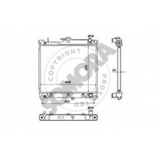 307540 SOMORA Радиатор, охлаждение двигателя